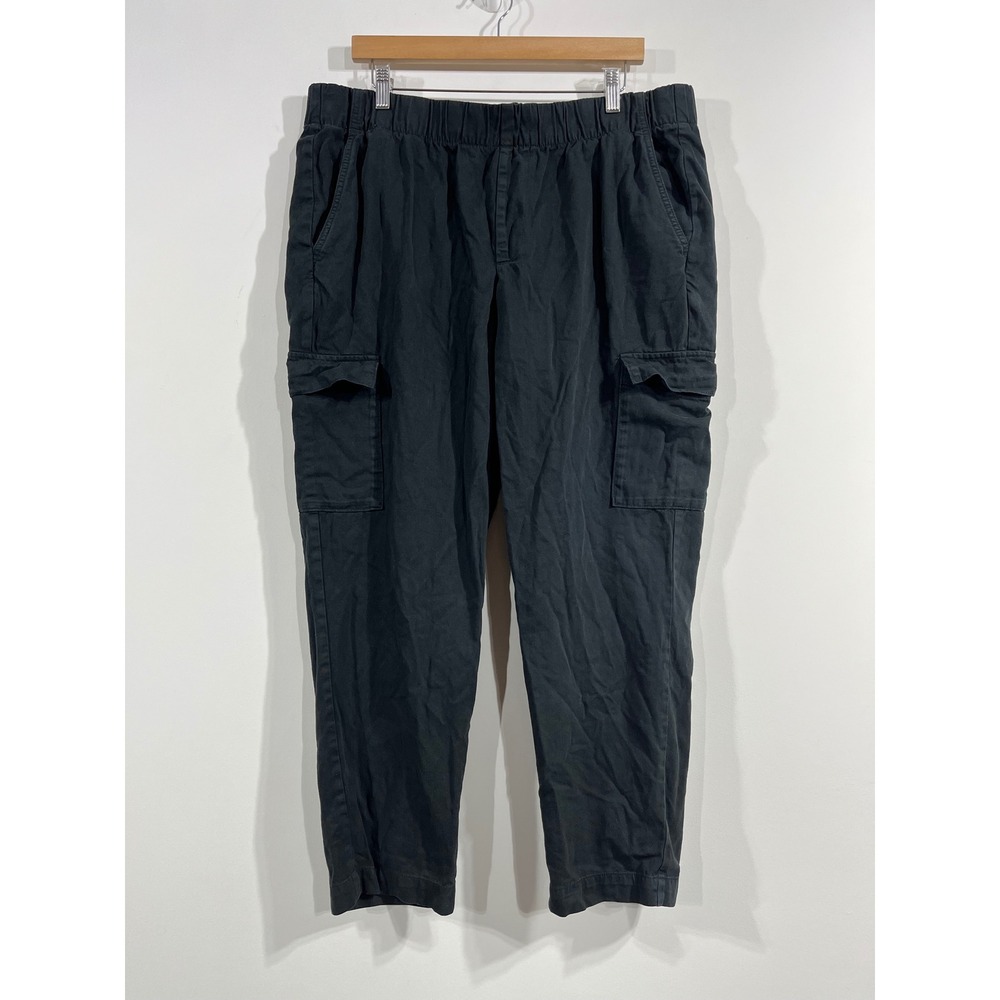 Gap Cargo‎ Grunge 90s Minimalist Tapered Pants Cotton Utility Womens XL Gorpcore
